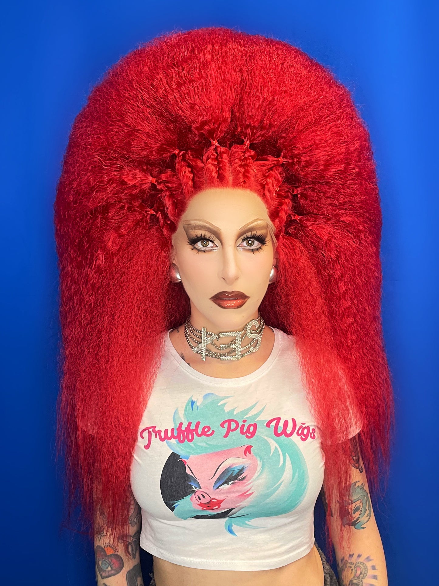 Huge Crimp with Statement Plaits