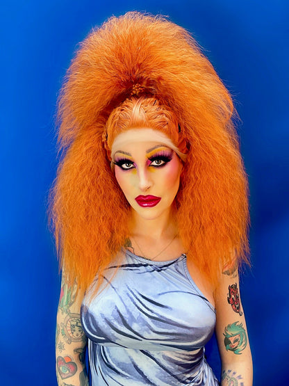 Crimped Half Ponytail
