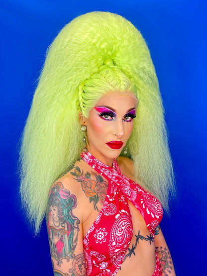 Crimped Half Ponytail