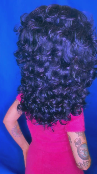 Double Stacked Curly Mullet