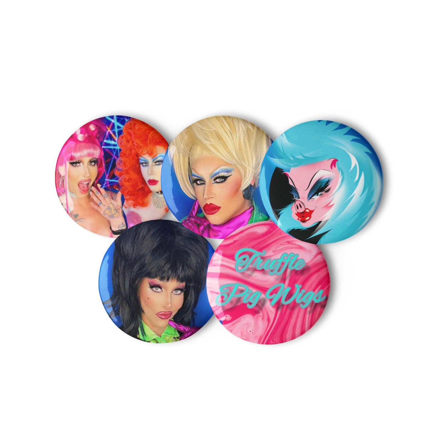 Set of TPW pin badges